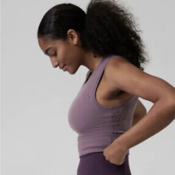 Athleta Sutra Lace Crop Tank - SIZE S/M - Picture 3 of 7